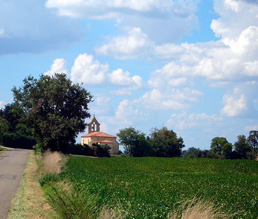 Mascaras Church : a typical belfry