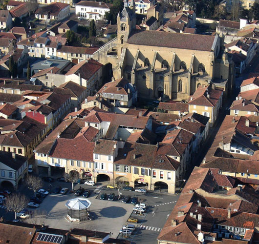 Aerial view of the bastide
