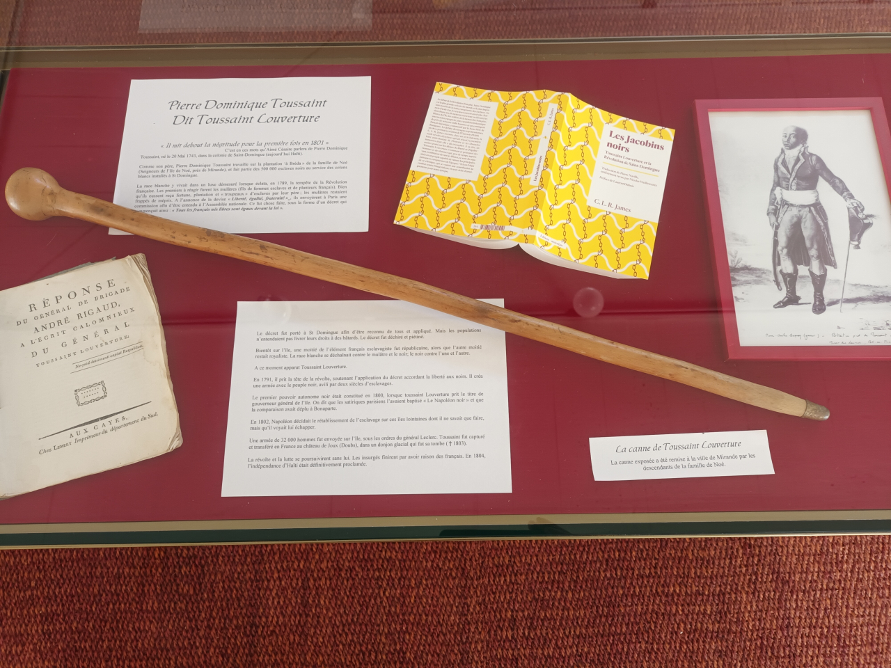 Toussaint Louverture vitrine